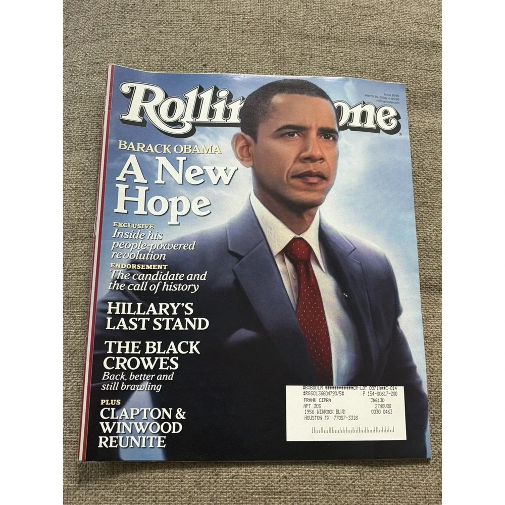 Lot of 3! Y2k Vintage Rolling Stone Barack Obama U.S. President Cover Story